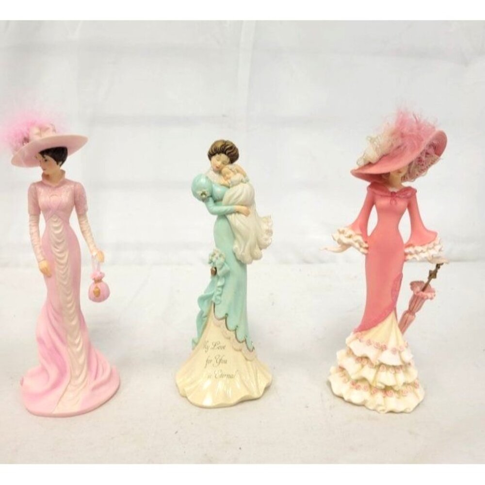 Thomas Kinkade Hamilton Collection 7.5" Figurines Lot of 3 Hope Preowned